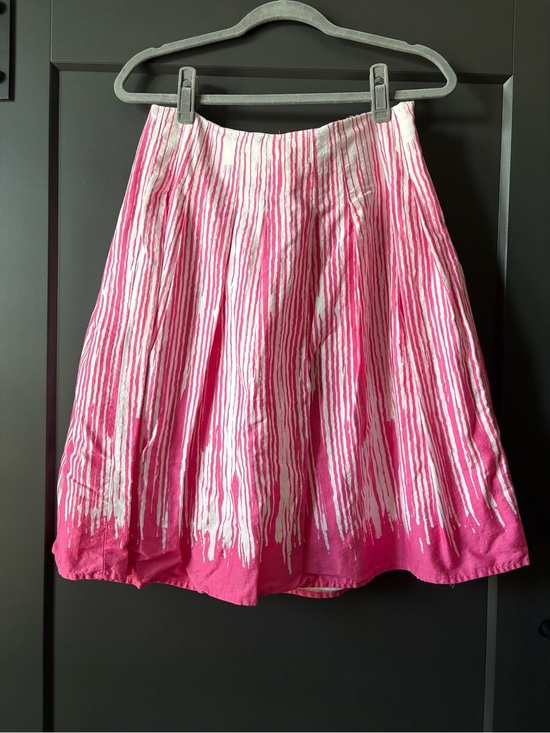 Cato Dresses & Skirts - Cato Pink and White Striped Circle Skirt